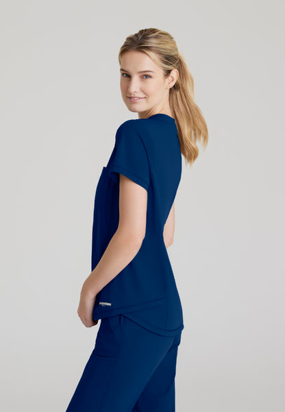 Flow 1-Pocket Tulip Hem Top - Navy