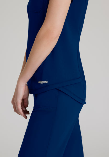 Flow 1-Pocket Tulip Hem Top - Navy