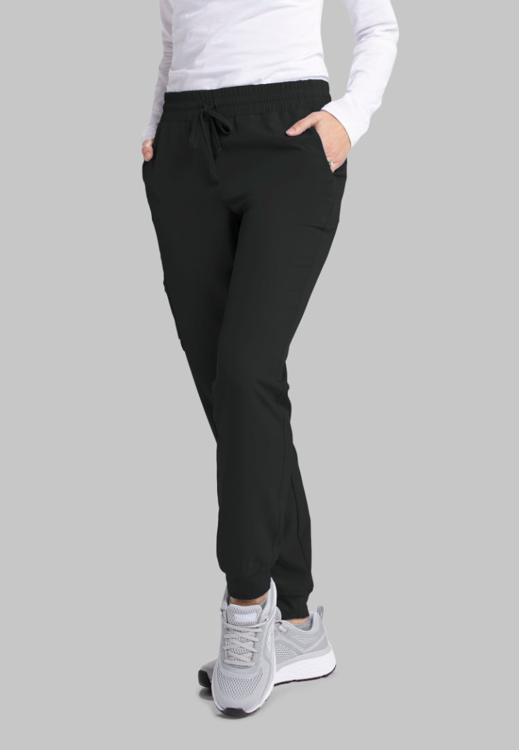 Sketchers™ "Theory" 4-Pocket Mid-Rise Jogger - Black