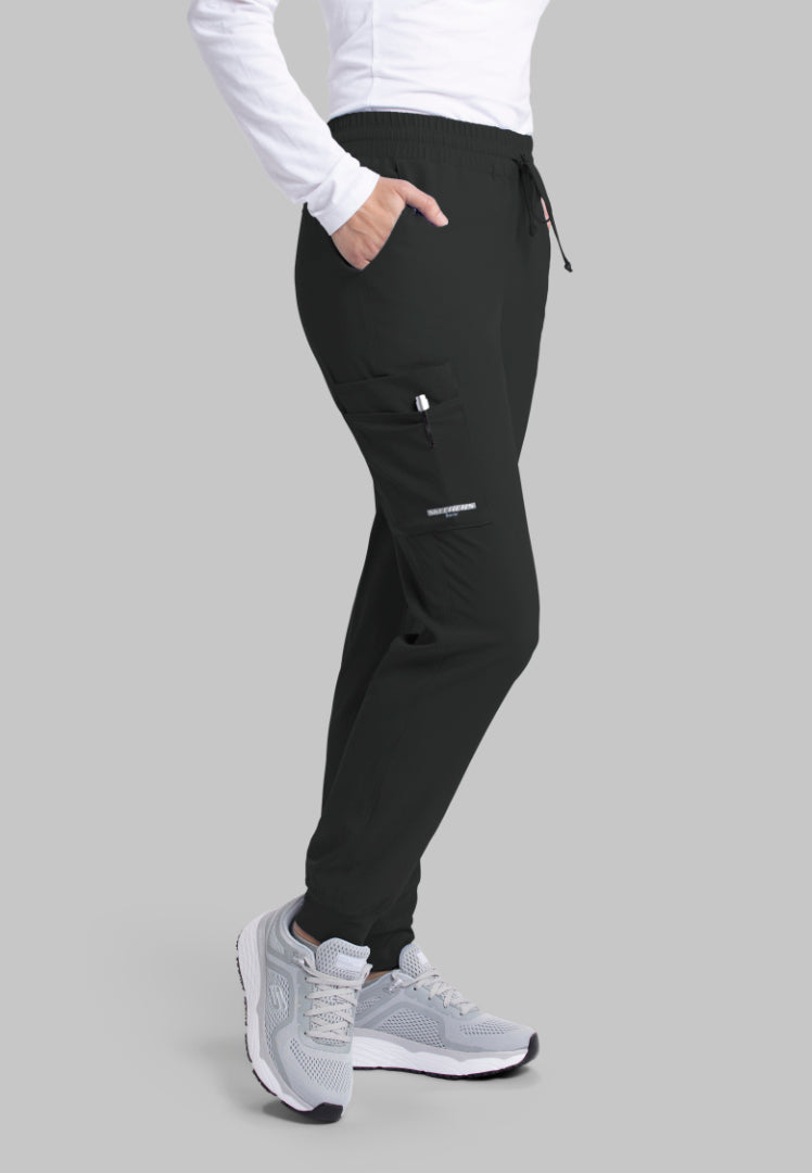 Sketchers™ "Theory" 4-Pocket Mid-Rise Jogger - Black