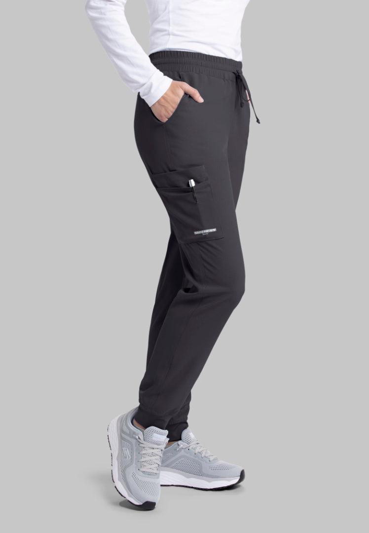 Sketchers™ "Theory" 4-Pocket Mid-Rise Jogger - Pewter