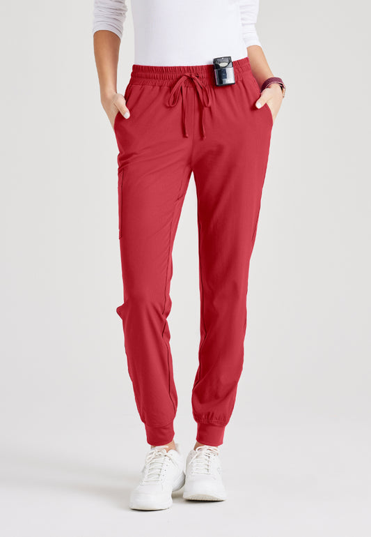 Sketchers™ "Theory" 4-Pocket Mid-Rise Jogger - True Red