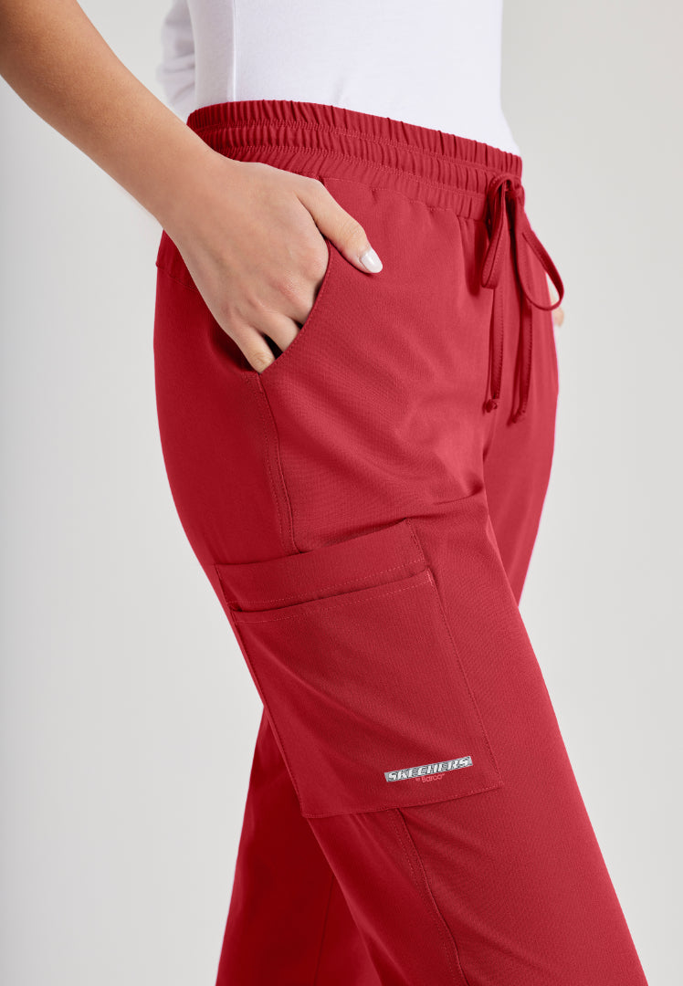 Sketchers™ "Theory" 4-Pocket Mid-Rise Jogger - True Red