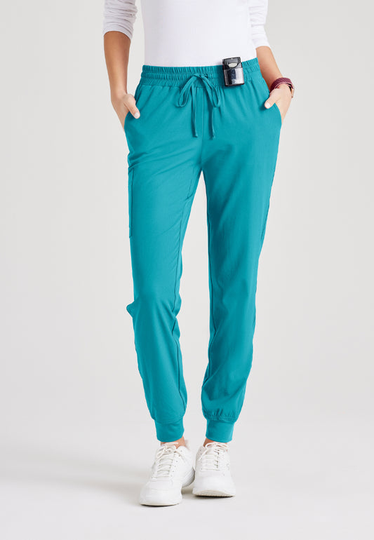 Sketchers™ "Theory" 4-Pocket Mid-Rise Jogger - Teal