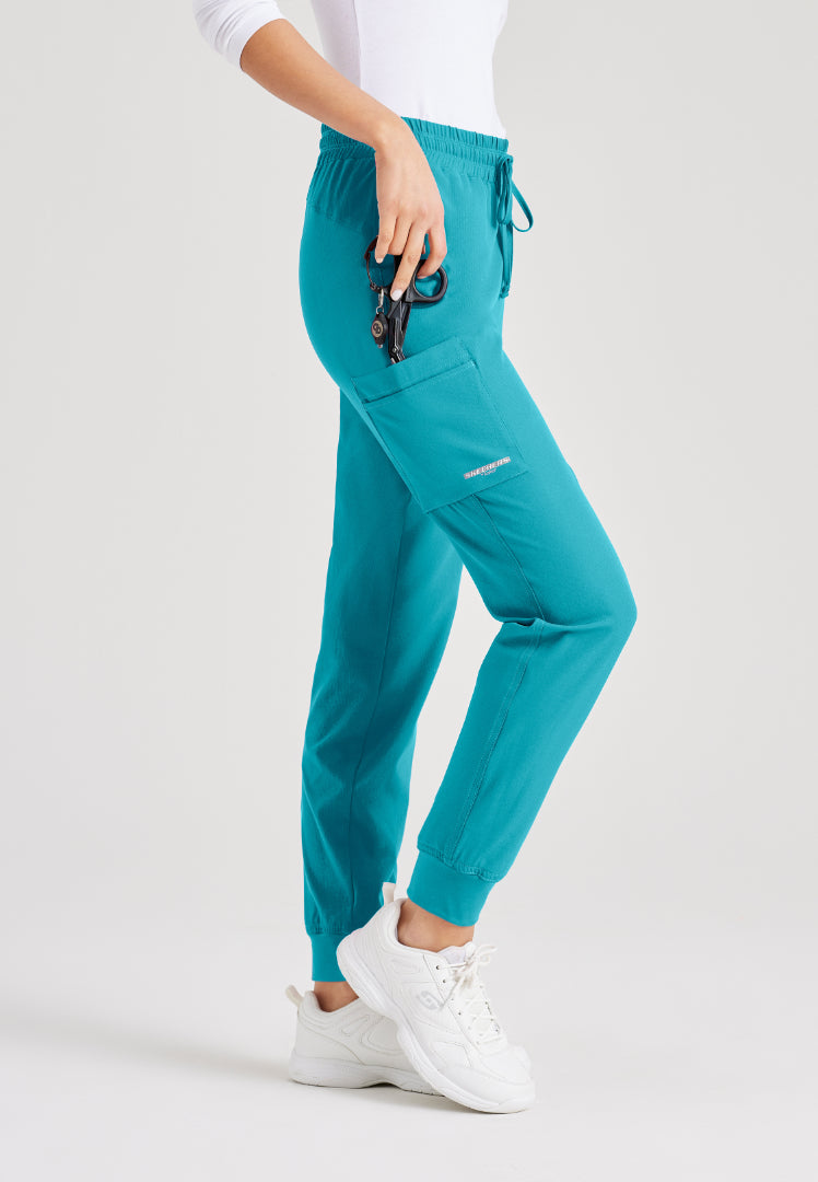 Sketchers™ "Theory" 4-Pocket Mid-Rise Jogger - Teal