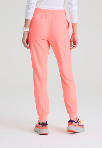 Theory 4-Pocket Mid-Rise Jogger - Coral Fizz