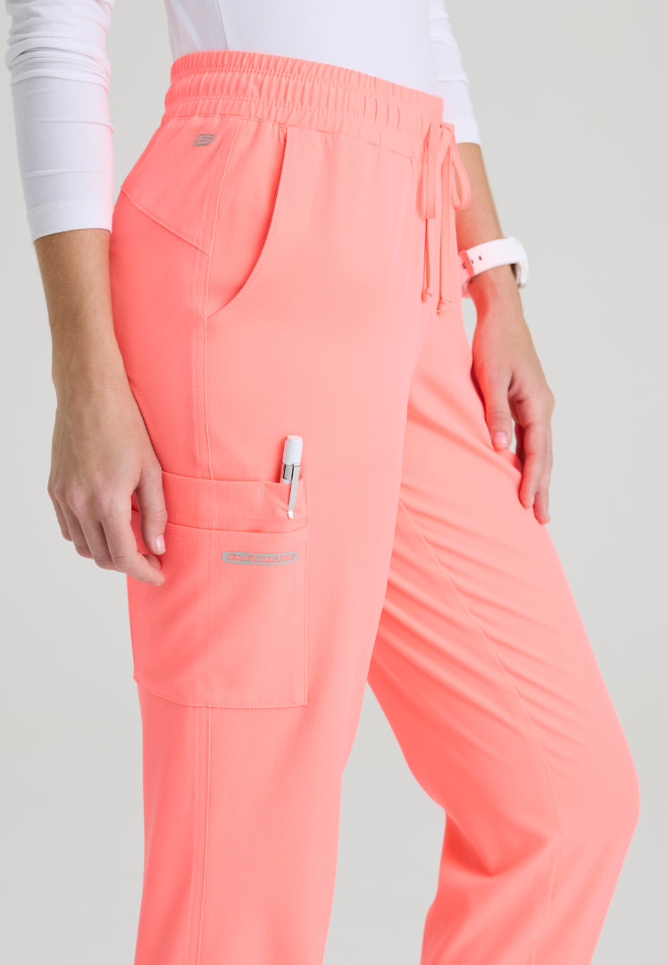 Theory 4-Pocket Mid-Rise Jogger - Coral Fizz