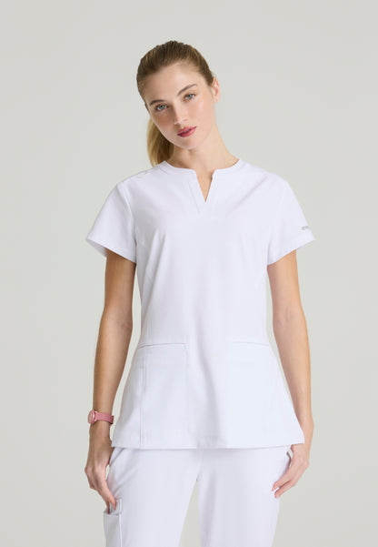 Haut d'uniforme médical à col montant « Coast » de Skechers™ - Noir