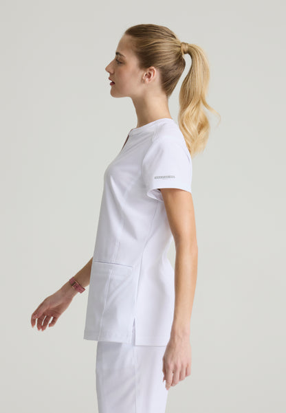 Haut d'uniforme médical à col montant « Coast » de Skechers™ - Noir