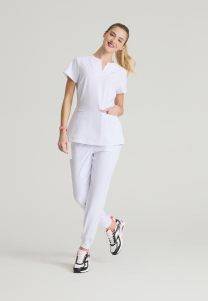 Haut d'uniforme médical à col montant « Coast » de Skechers™ - Noir