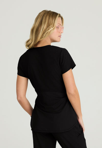 Bloom Maternity Scrub Top - Black