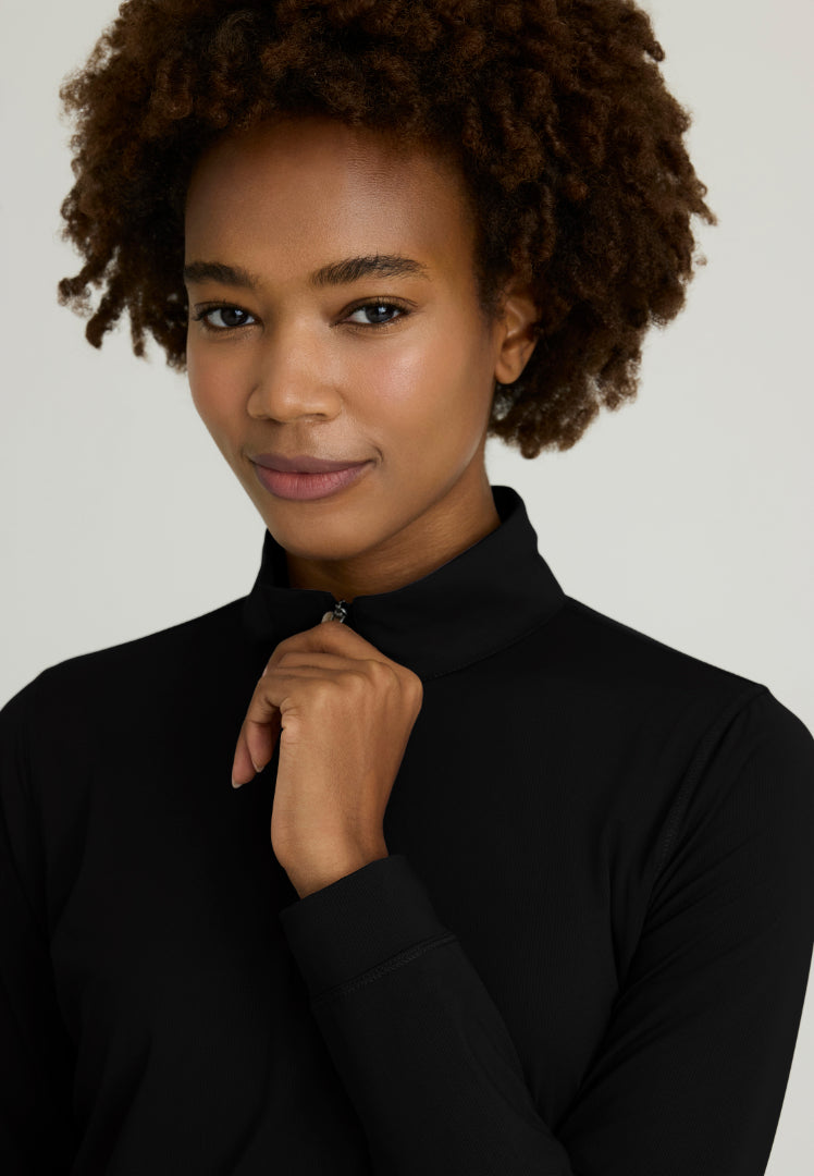 Atlas Mock Neck Long Sleeve Top