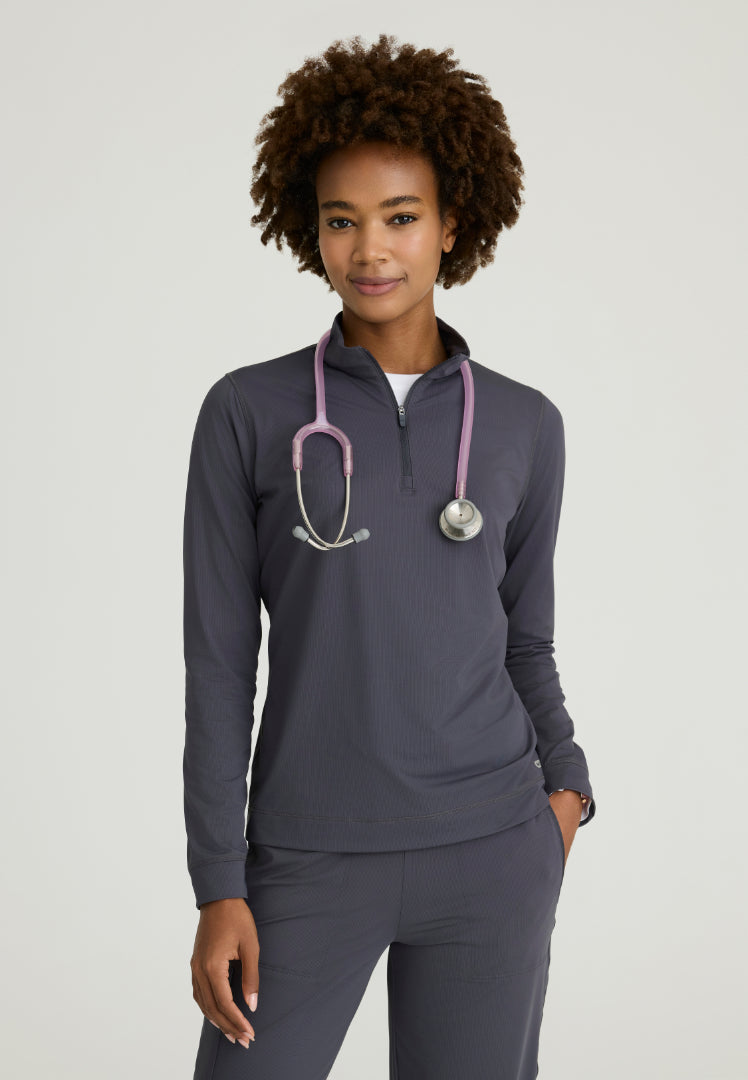 Atlas Mock Neck Long Sleeve Top