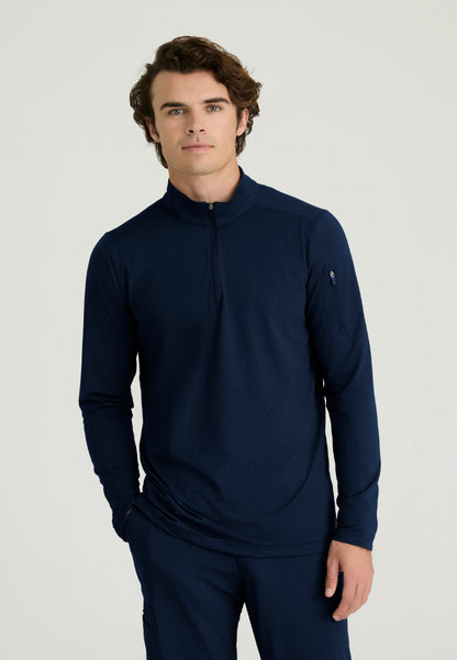 Top de manga larga con cuello alto Propel - Azul marino