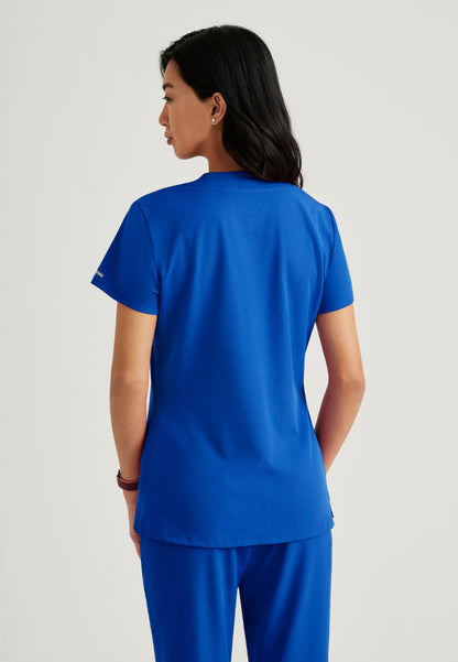 Dignity Single Pocket Tuck In Top - New Royal