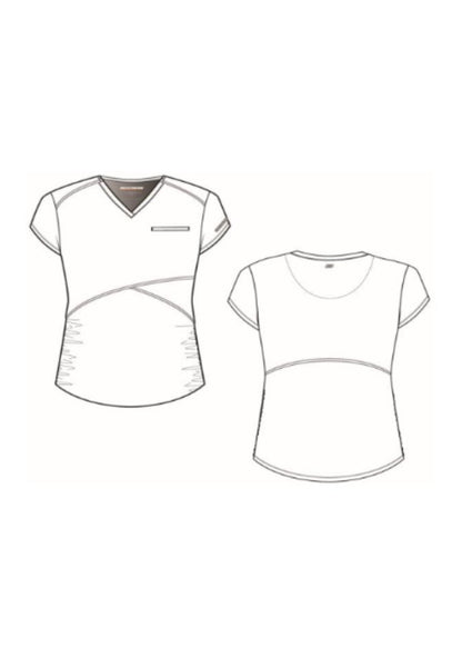 Bloom Maternity Scrub Top - Pewter