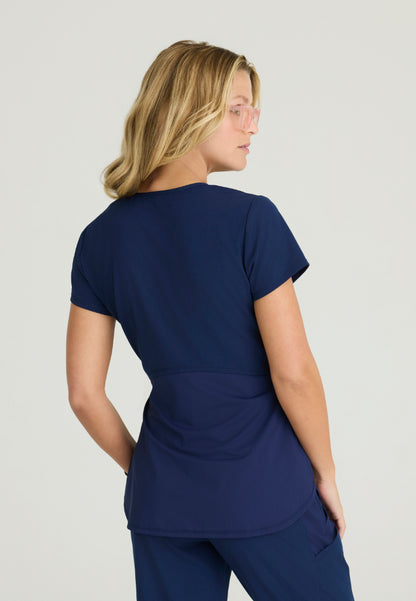 Bloom Maternity Scrub Top - Navy