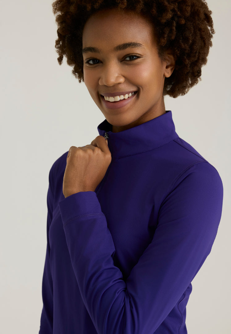 Atlas Mock Neck Long Sleeve Top