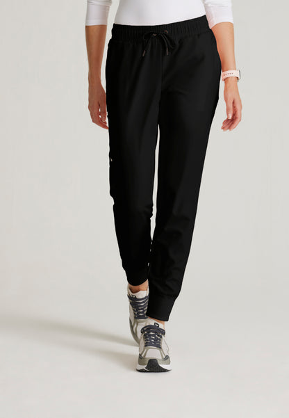 Union 5-Pocket Mid-Rise Jogger - Black