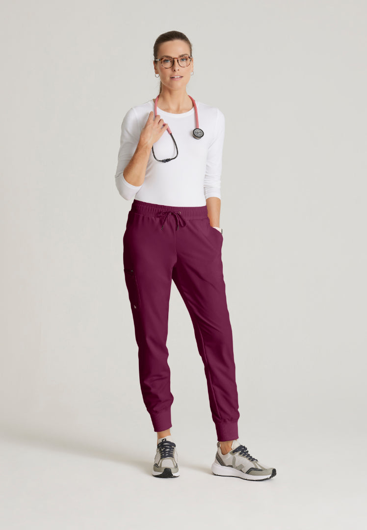 Barco Unify "Union" 5-Pocket Mid-Rise Jogger - Wine