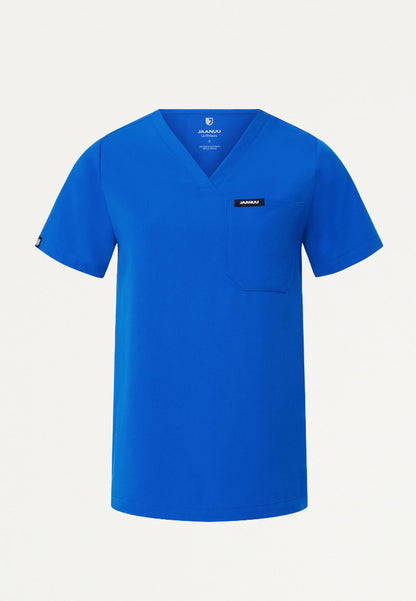 Rhena Essential 1-Pocket Scrub Top - Royal Blue