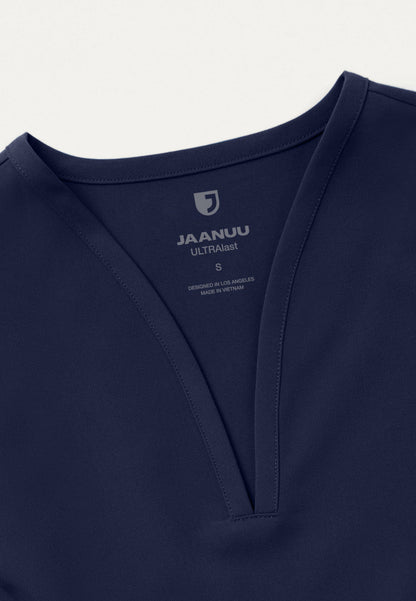 Calix Fit & Flare Scrub Top - Midnight Navy