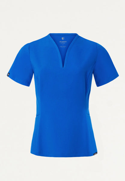 Calix Fit & Flare Scrub Top - Royal Blue