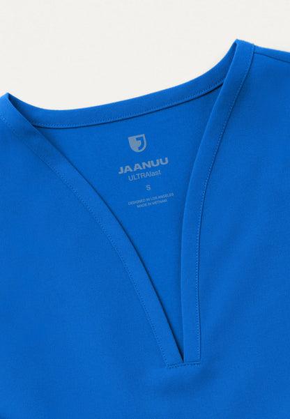 Calix Fit & Flare Scrub Top - Royal Blue