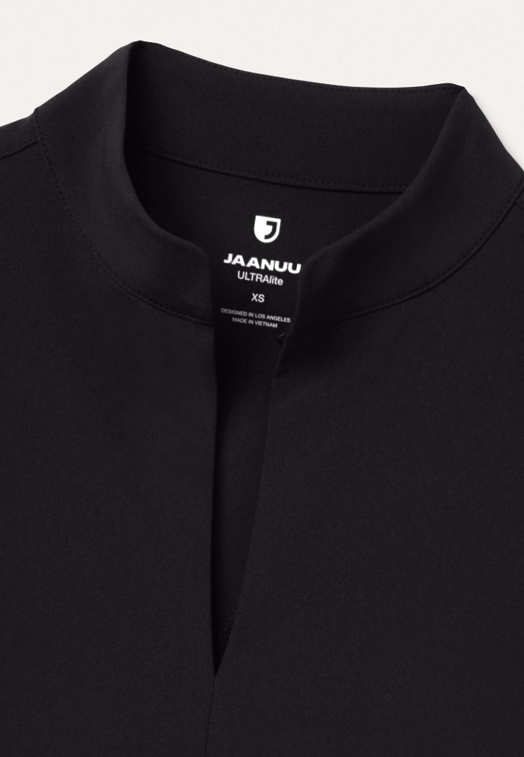 Blusa médica Aria Fit &amp; Flare UltraLITE™ - Negra