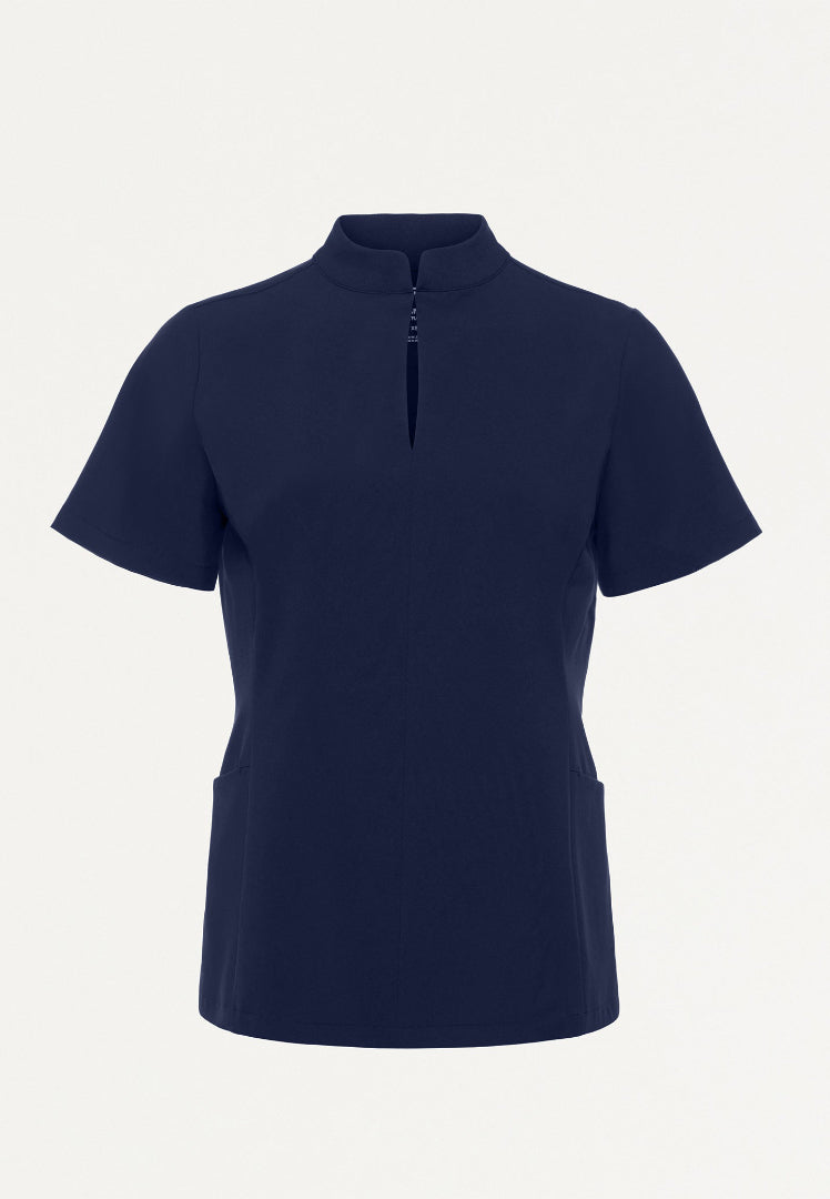 Aria Fit & Flare UltraLITE™ Scrub Top - Midnight Navy