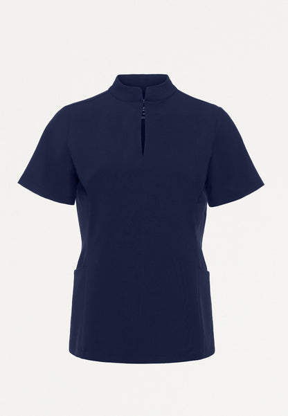 Aria Fit & Flare UltraLITE™ Scrub Top - Midnight Navy