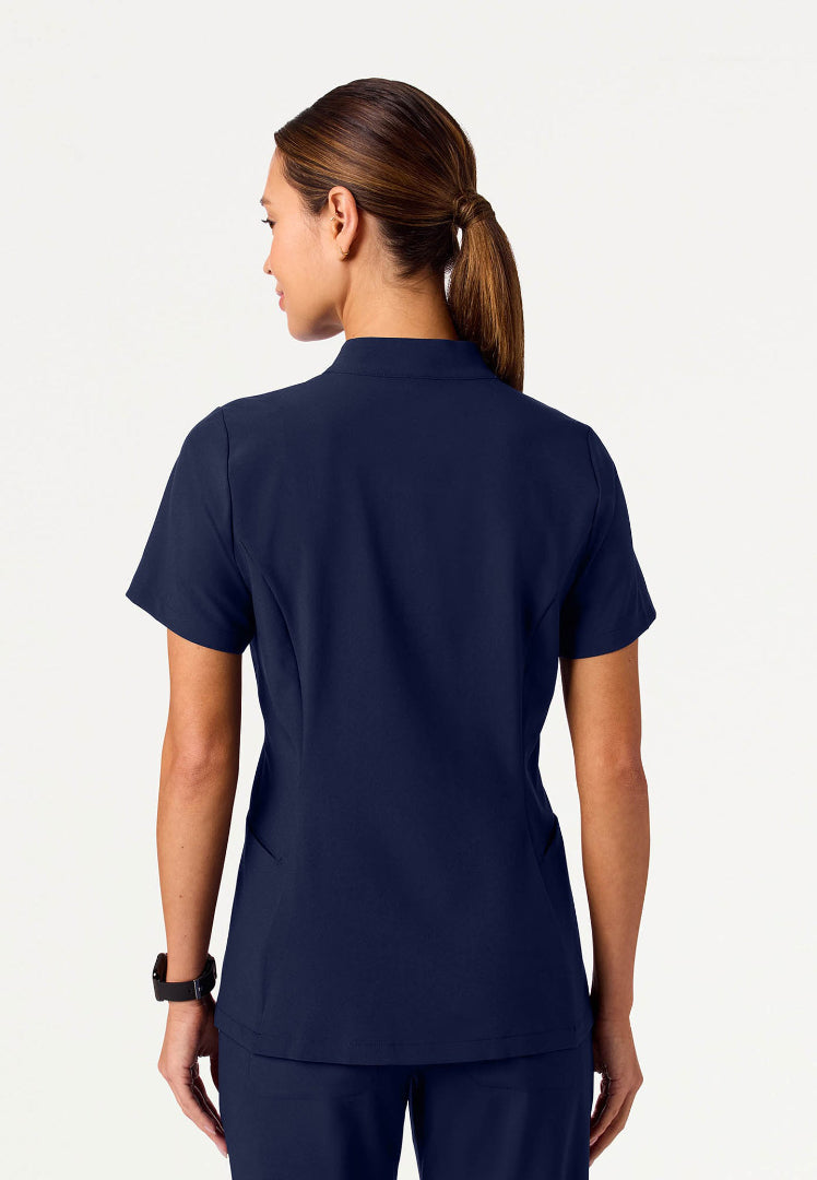 Aria Fit & Flare UltraLITE™ Scrub Top - Midnight Navy