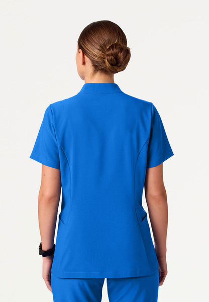 Aria Fit & Flare UltraLITE™ Scrub Top - Royal Blue