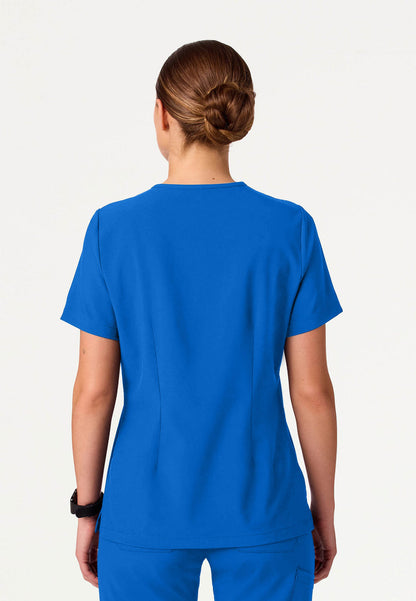 Rhena Slim UltraLITE™ 1-Pocket Scrub Top - Royal Blue