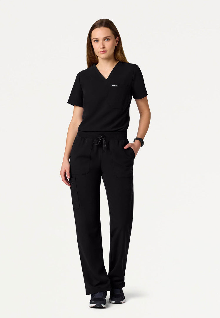 Pantalón médico de punto Xenos Cargo - Negro