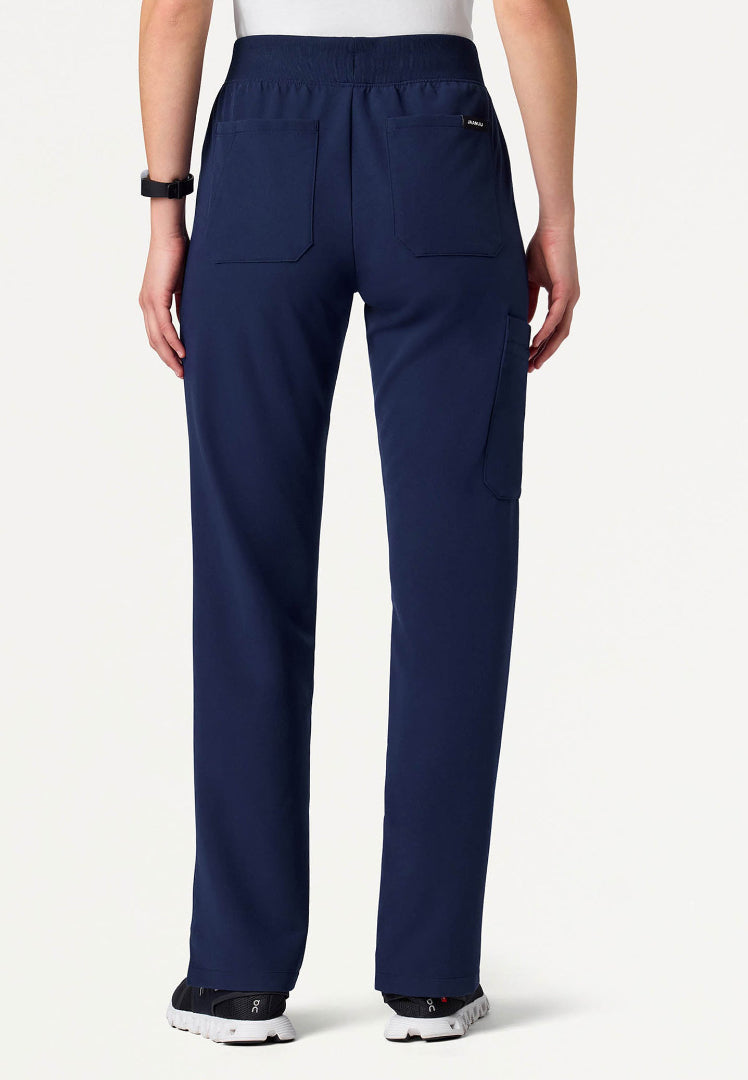 Pantalón médico Xenos Cargo Knit con cintura elástica - Azul marino medianoche