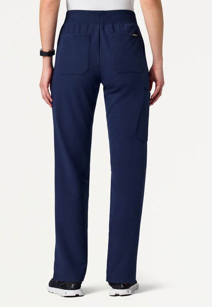 Pantalón médico Xenos Cargo Knit con cintura elástica - Azul marino medianoche