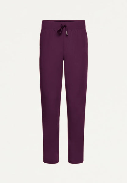 Xenos Essential Knit-Waist Scrub Pant - Deep Eggplant