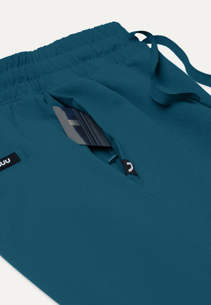 Pantalón médico de cintura alta Kerr 365 - Azul Caribe