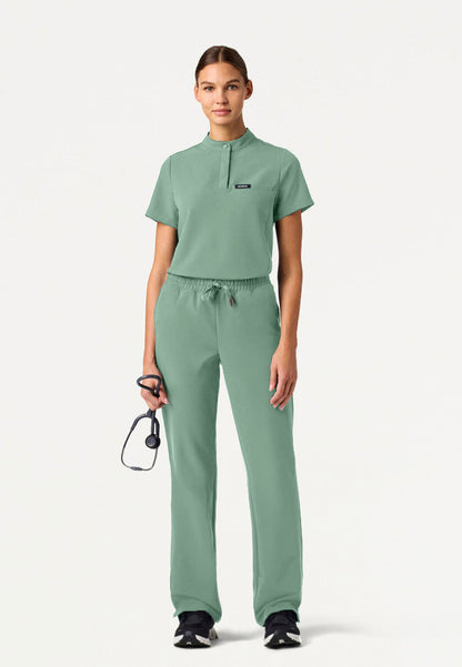 Kerr 365 High Waisted Scrub Pant - Sage