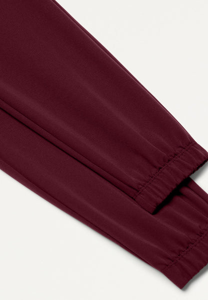 Jace Skinny 7-Pocket Scrub Jogger - Burgundy