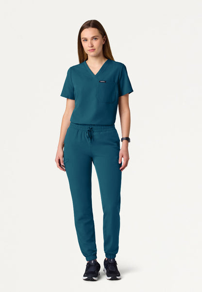 Pantalón deportivo Jace Skinny de 7 bolsillos - Azul Caribe