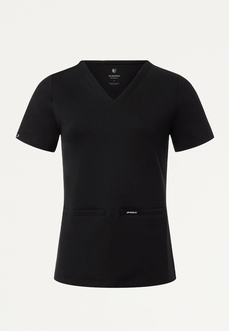 Cesi Slim UltraSOFT Scrub Top - Black