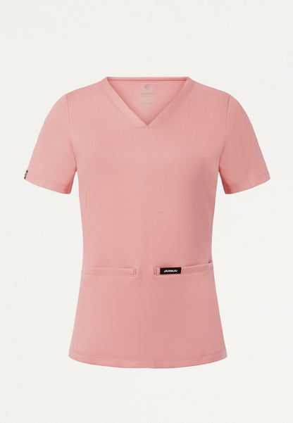 Cesi Slim UltraSOFT Scrub Top - Mauve