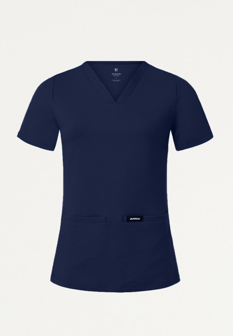 Cesi Slim UltraSOFT Scrub Top - Midnight Navy