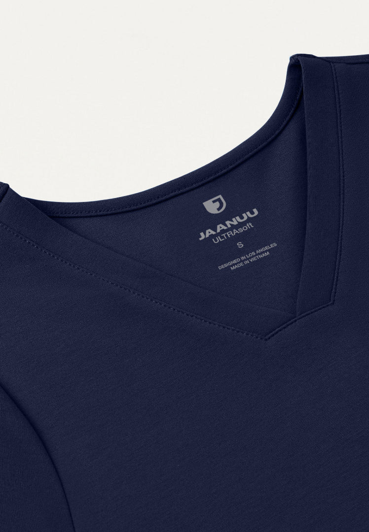 Cesi Slim UltraSOFT Scrub Top - Midnight Navy