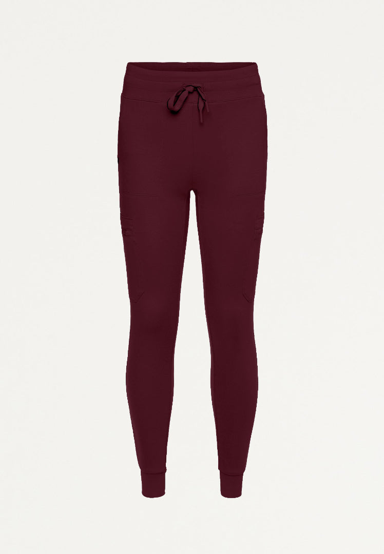 Pantalón deportivo Kait Skinny UltraSOFT de 10 bolsillos - Borgoña