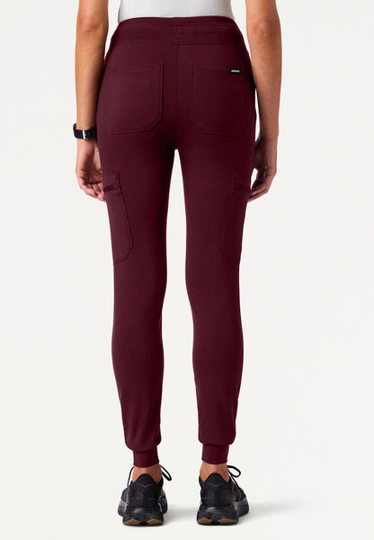 Pantalón deportivo Kait Skinny UltraSOFT de 10 bolsillos - Borgoña