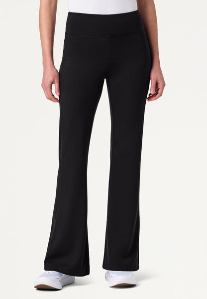 Pantalón médico acampanado Lina UltraSOFT Yoga - Negro