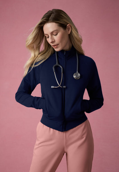 Kya UltraSOFT Bomber Jacket - Midnight Navy